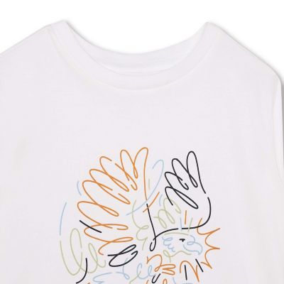 グラフィックプリントロングスリーブＴシャツ
