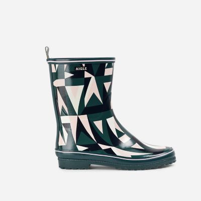 ＜AIGLE＞ベニス　ボティロン　プリント　ラバーブーツ