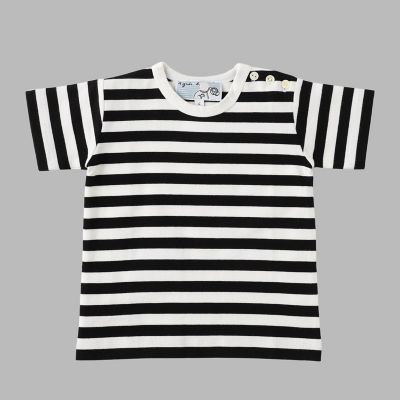 ベビー コットン 細ボーダー 半袖 Tシャツ | agnes b. ENFANT