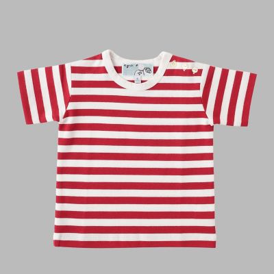 ベビー コットン 細ボーダー 半袖 Tシャツ | agnes b. ENFANT