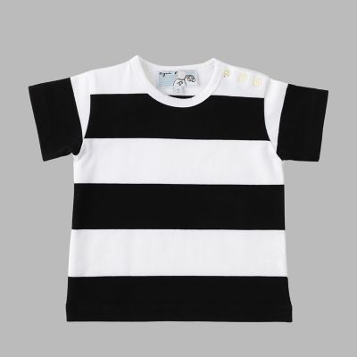 ベビー コットン 太ボーダー 半袖 Tシャツ | agnes b. ENFANT 