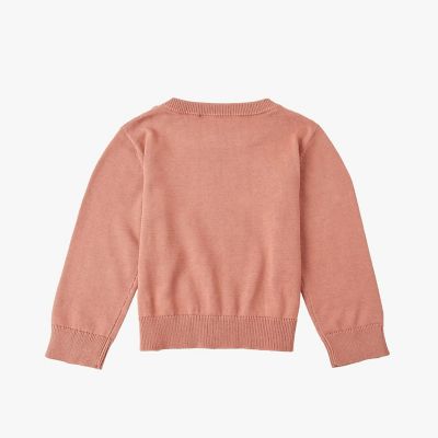 ベビー ロゴ刺繍 コットン 長袖 ニットプルオーバー | agnes b. ENFANT
