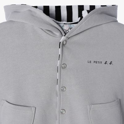 ベビー ”b．b．”ロゴ コットン リバーシブル ポンチョ | agnes b