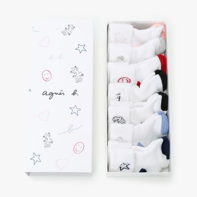 ベビー アイコニック 刺繍 ソックスギフトセット | agnes b. ENFANT