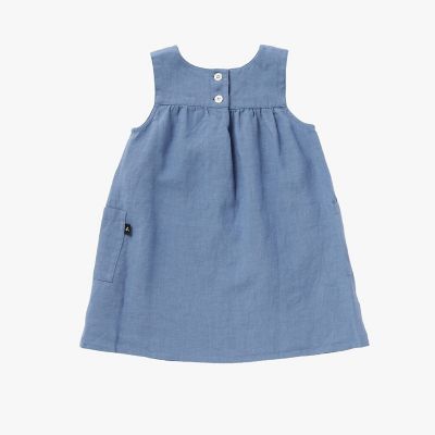 新品　タグ付き　アニエスべー　リボン刺繍ノースリーブワンピース　120cm ベビー リネン ノースリーブ ワンピース | agnes b. ENFANT (Baby&Kids