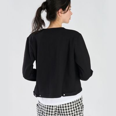 アニエスベー agnes b. 長袖カーディガン レディース T3 (L) WEBスペシャル ロゴ コットン 長袖 カーディガンプレッション