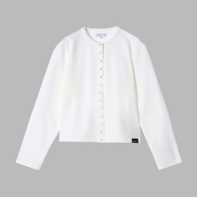 WEBスペシャル ロゴ コットン 長袖 カーディガンプレッション