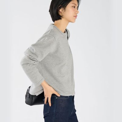 WEBスペシャル ロゴ コットン 長袖 カーディガンプレッション