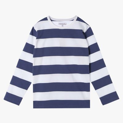 太ボーダー コットン 長袖Tシャツ ”Cool” | agnes b. (Women