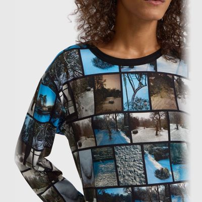 フォトプリント 長袖 ジャカードTシャツ | agnes b. (Women