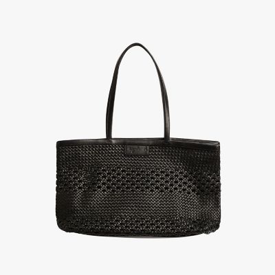 ＜agnes b. (Women)＞ラムレザー　編み込み　バッグ　”Ｌａｕｒｅｎｃｅ”