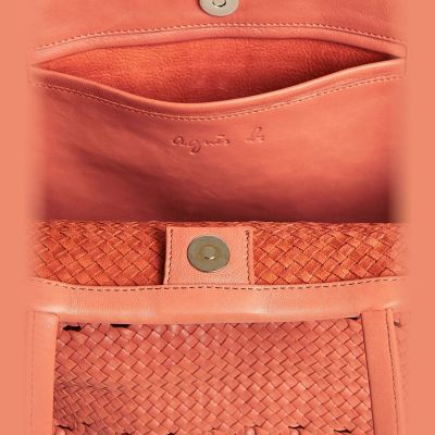 アニエスベー　ラムレザーボディバッグ ラムレザー 編み込み クラッチバッグ | agnes b. (Women)/アニエスベー
