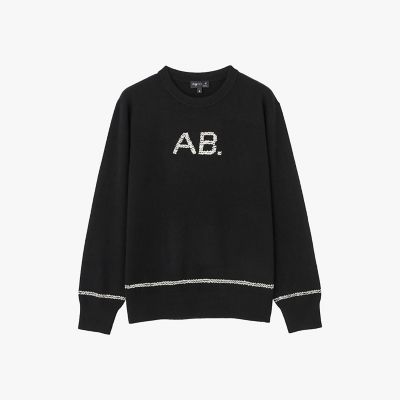 最終値下げ　アニエスベー　新品　agnes b. 夏　トップス　ニット　アニエス AB．”刺繍 長袖 ニットプルオーバー | agnes b. (Women