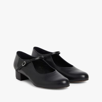 アニエスベー　エナメルブラック　バレエシューズ　フラットシューズ　24センチ レザー バレエ フラット シューズ ”Pia” | agnes b. (Women