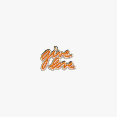 ピンバッジ ”Give love” | agnes b. (Women)/アニエスベー