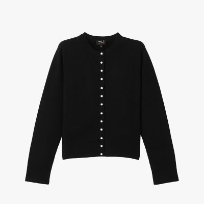 カシミヤ 長袖 カーディガンプレッション ”Le Petit” | agnes b