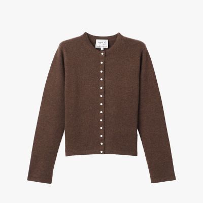 カシミヤ 長袖 カーディガンプレッション ”Le Petit” | agnes b