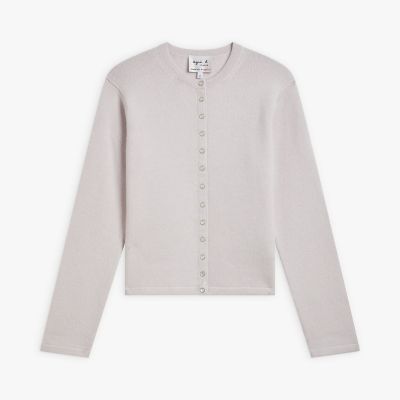 カシミヤ 長袖 カーディガンプレッション ”Le Petit” | agnes b