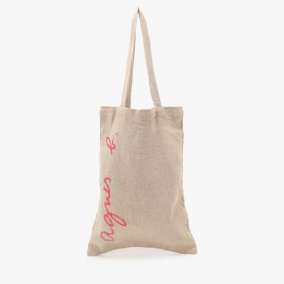 ロゴ コットン リバーシブル トートバッグ ”Paulette