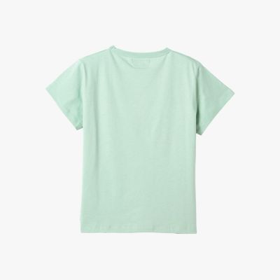 b．”ロゴ 刺繍 コットン 半袖 Tシャツ ”Brando” | agnes b