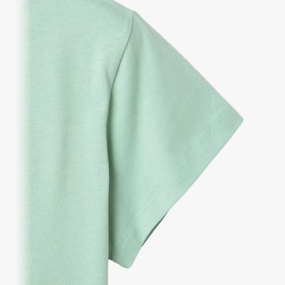 b．”ロゴ 刺繍 コットン 半袖 Tシャツ ”Brando” | agnes b