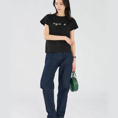 ロゴプリント コットン 半袖Tシャツ ”Brando” | agnes b