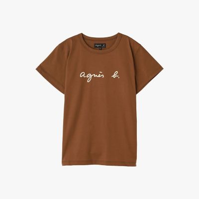 ロゴプリント コットン 半袖Tシャツ ”Brando” | agnes b