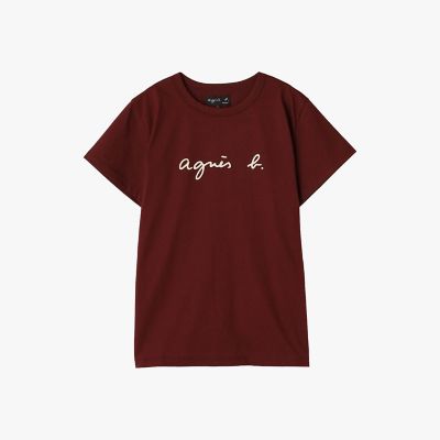 ロゴプリント コットン 半袖Tシャツ ”Brando” | agnes b