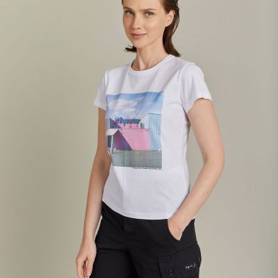プリント コットン 半袖 アーティスト Tシャツ ”Francois