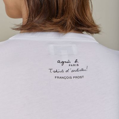プリント コットン 半袖 アーティスト Tシャツ ”Francois