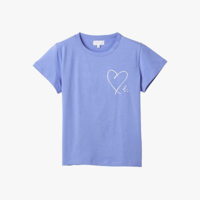 b．”ロゴ ハート プリント コットン 半袖 Tシャツ ”Brando