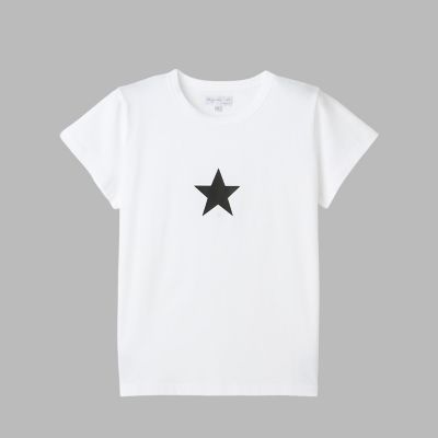 ＜agnes b. (Women)＞アイコニック　プリント　コットン　半袖　Ｔシャツ　”Ｅｔｏｉｌｅ”