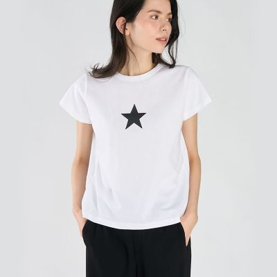 アイコニック プリント コットン 半袖 Tシャツ ”Etoile