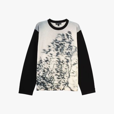 フォトプリント ウール 長袖 ニットプルオーバー | agnes b. (Women