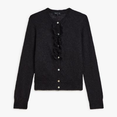 ＜agnes b. (Women)＞モヘヤ　フリル　カーディガン　”Ａｎｎｅｔｔｅ”