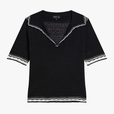 【リネン☆シルク】90s agnes b. homme ニット／フランス製 リネン☆シルク】90s agnes b. homme ニット／フランス製 公式 ストア
