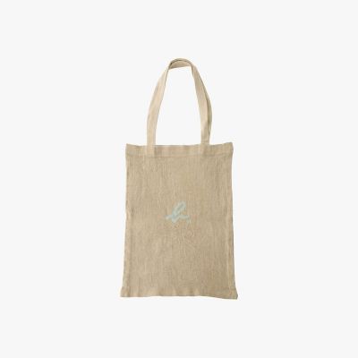b．”ロゴ リネン コットン キャンバス トートバッグ ”Noe” | agnes