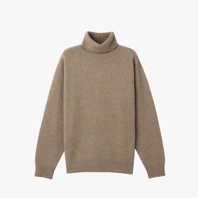 カシミヤ タートルネック 長袖 ニット プルオーバー ”Senga