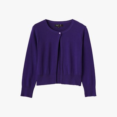 みみ様アニエス・ベー　定番カーディガン　美品！ コットン 7分丈カーディガン ”Mini Sesame” | agnes b