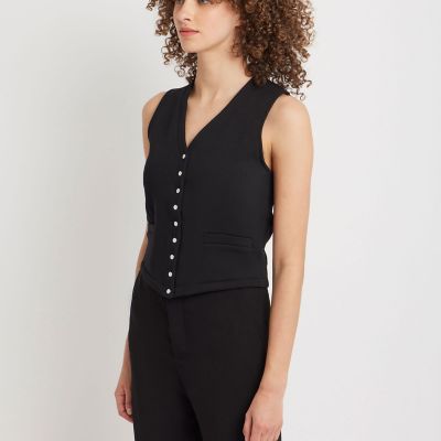 ぷさん専用 agnis b. ブラック ノースリーブトップス トップス/シャツ｜ウェア｜FEMME ウィメンズ｜agnès b.｜アニエスベー