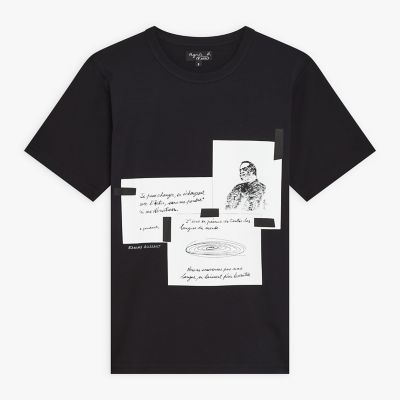 プリント コットン 半袖 アーティスト Tシャツ ”Edouard Glissant”