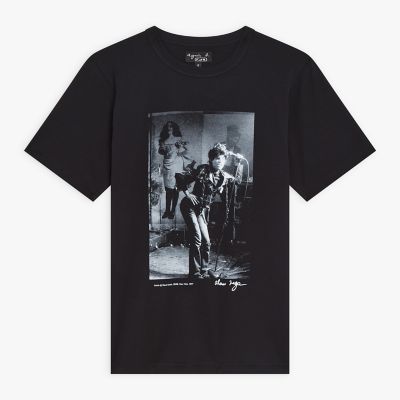 ＜agnes b. (Women)＞プリント　コットン　半袖　アーティスト　Ｔシャツ　”Ｄｏｄｌｉｓ”