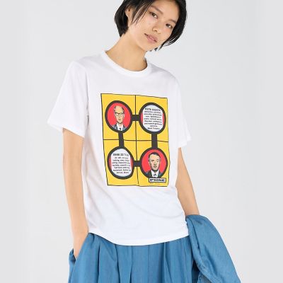 プリント コットン 半袖 アーティスト Tシャツ ”Gilbert