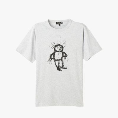＜agnes b. (Women)＞コットン　プリント　半袖　アーティスト　Ｔシャツ　”Ｈａｒｍｏｎｙ　Ｋｏｒｉｎｅ”