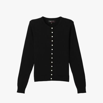 セール アニエスべー バックプリント スタンドカラー プレッション 2 黒 セール品】 agnes b. (Women) | 三越伊勢丹オンラインストア・通販【公式】