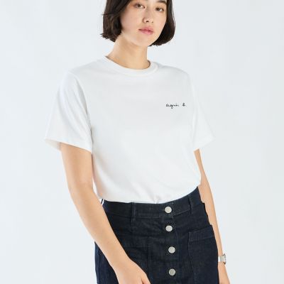 ミニロゴ コットン 半袖 Tシャツ ”Christof” | agnes b