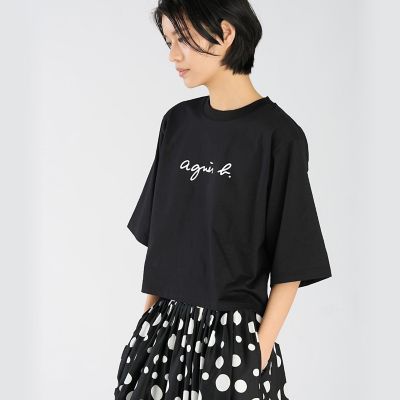 ロゴ コットン 5分袖 Tシャツ ”Yoko” | agnes b. (Women