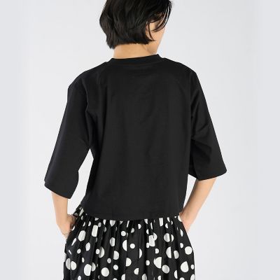 ロゴ コットン 5分袖 Tシャツ ”Yoko” | agnes b. (Women