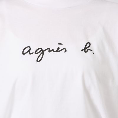ロゴ コットン 5分袖 Tシャツ ”Yoko” | agnes b. (Women 