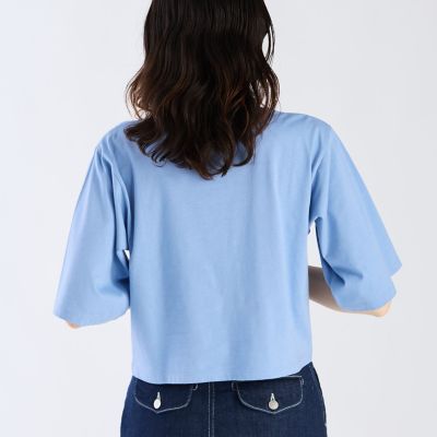ロゴ コットン 5分袖 Tシャツ ”Yoko” | agnes b. (Women